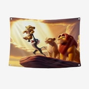The Lion King Theme Party Supplies Banner Background Backdrop 31.5*47.2IN/80*120CM